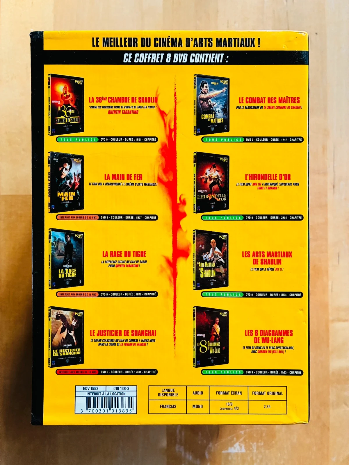 Coffret 8 DVD Kung Fu Legends. – photo 3